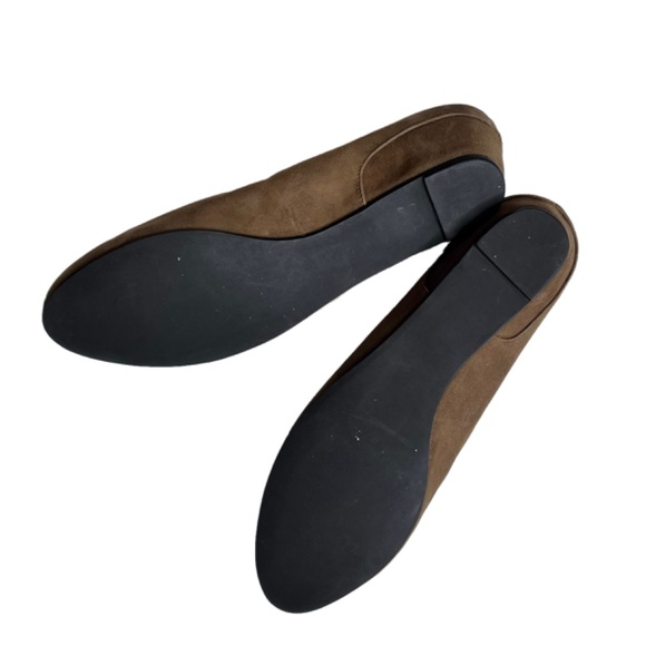 Soft Surroundings Fabrizia Beige Suede Slip On Wedge Heels Size 9 - Picture 5 of 15